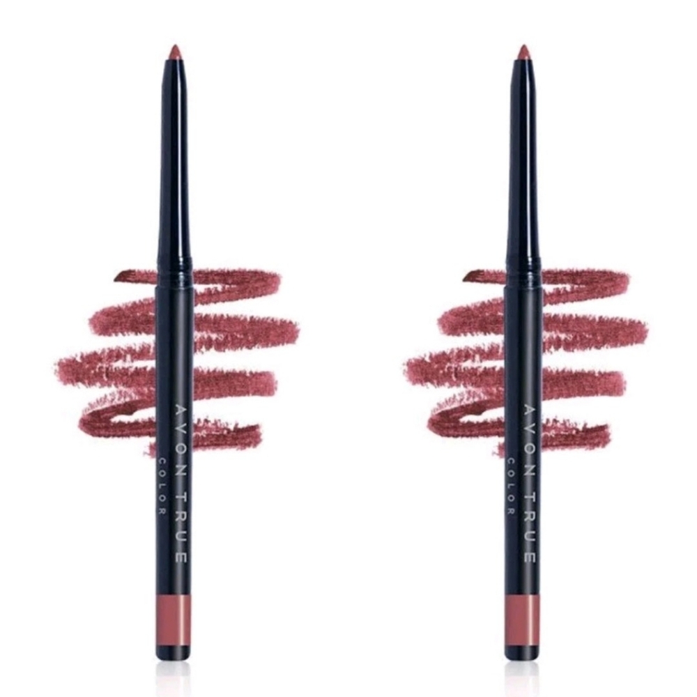 TWO Avon True Color Glimmersticks Retractable Lip Liner  - RED BRICK